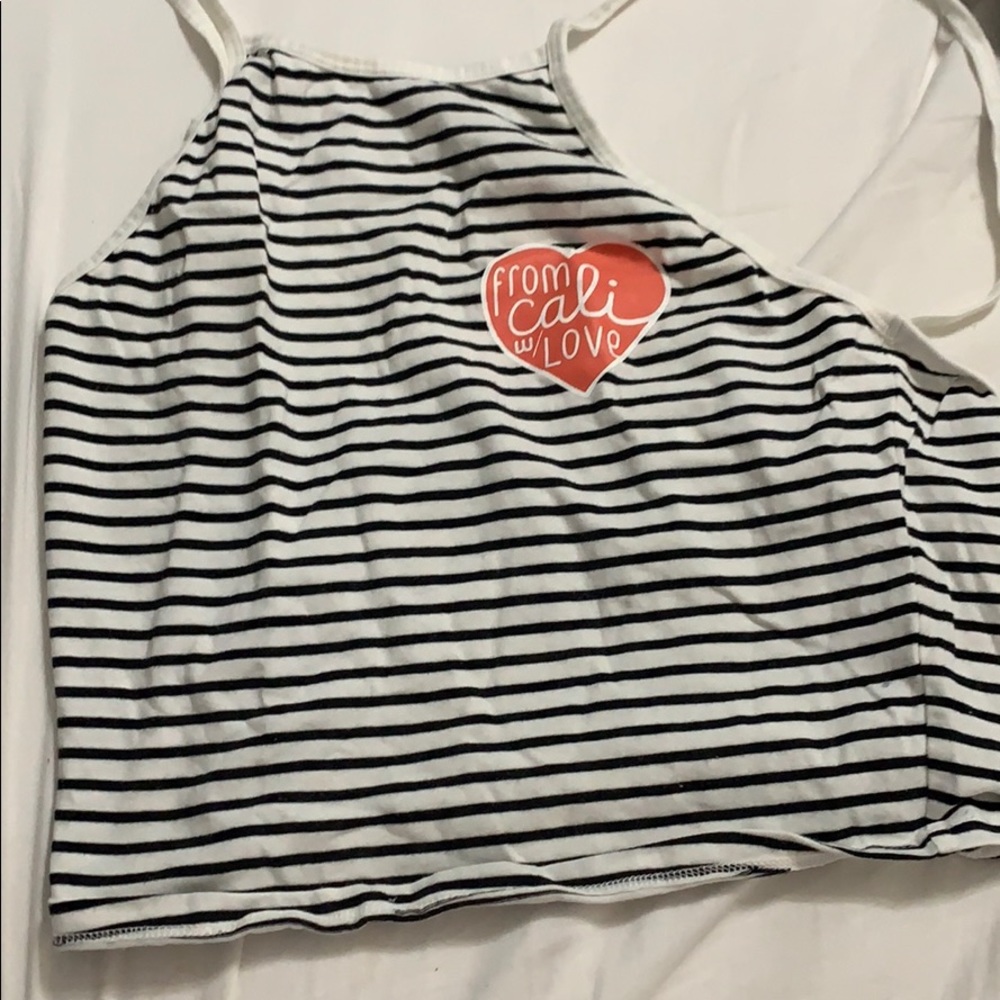 m halter top stripes